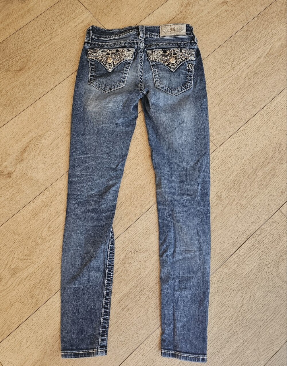 MISS ME Mid Rise Skinny Jeans Distressed